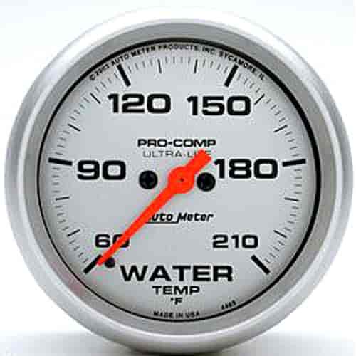 Ultra-Lite Water Temperature Gauge 2-5/8" electrical
