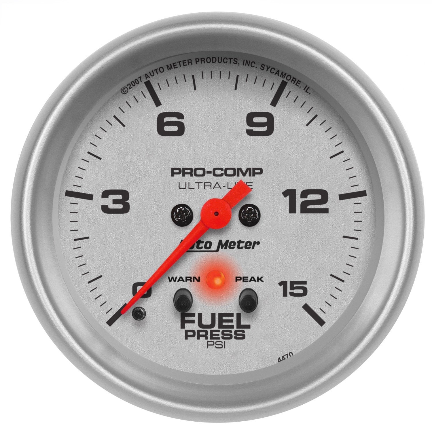 Ultra-Lite Fuel Pressure Gauge 2-5/8" electrical