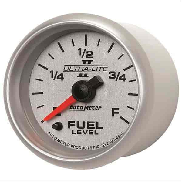 Ultra-Lite II Fuel Level Gauge 2-1/16" full sweep electrical Programmable