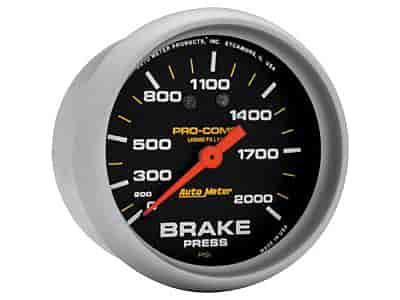 Pro-Comp Brake Pressure Gauge 2-5/8" liquid-filled mechanical