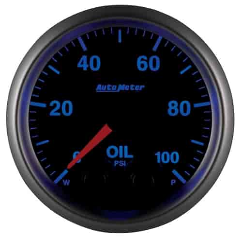 OIL PRESS 2 1/16 100PSI STEPER MOTOR W/PEAK/WARN ELITE -4AN