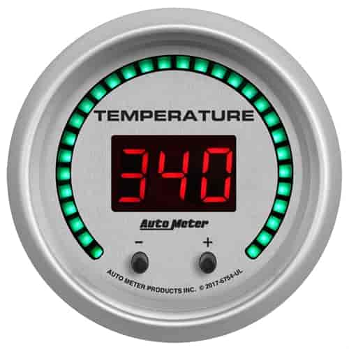 Ultra-Lite Elite Digital Fluid Temperature Gauge 2-1/16 in. - 2-Channel [60-340 Degrees F (40-170 Degrees C)]