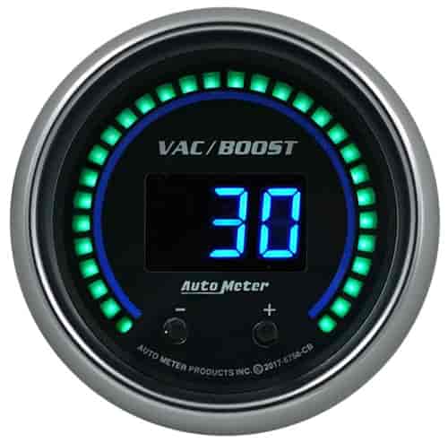 Cobalt Elite Digital Vac/Boost / Fluid Pressure Gauge 2-1/16 in. - 2-Channel [0-1600 psi (110 Bar)]