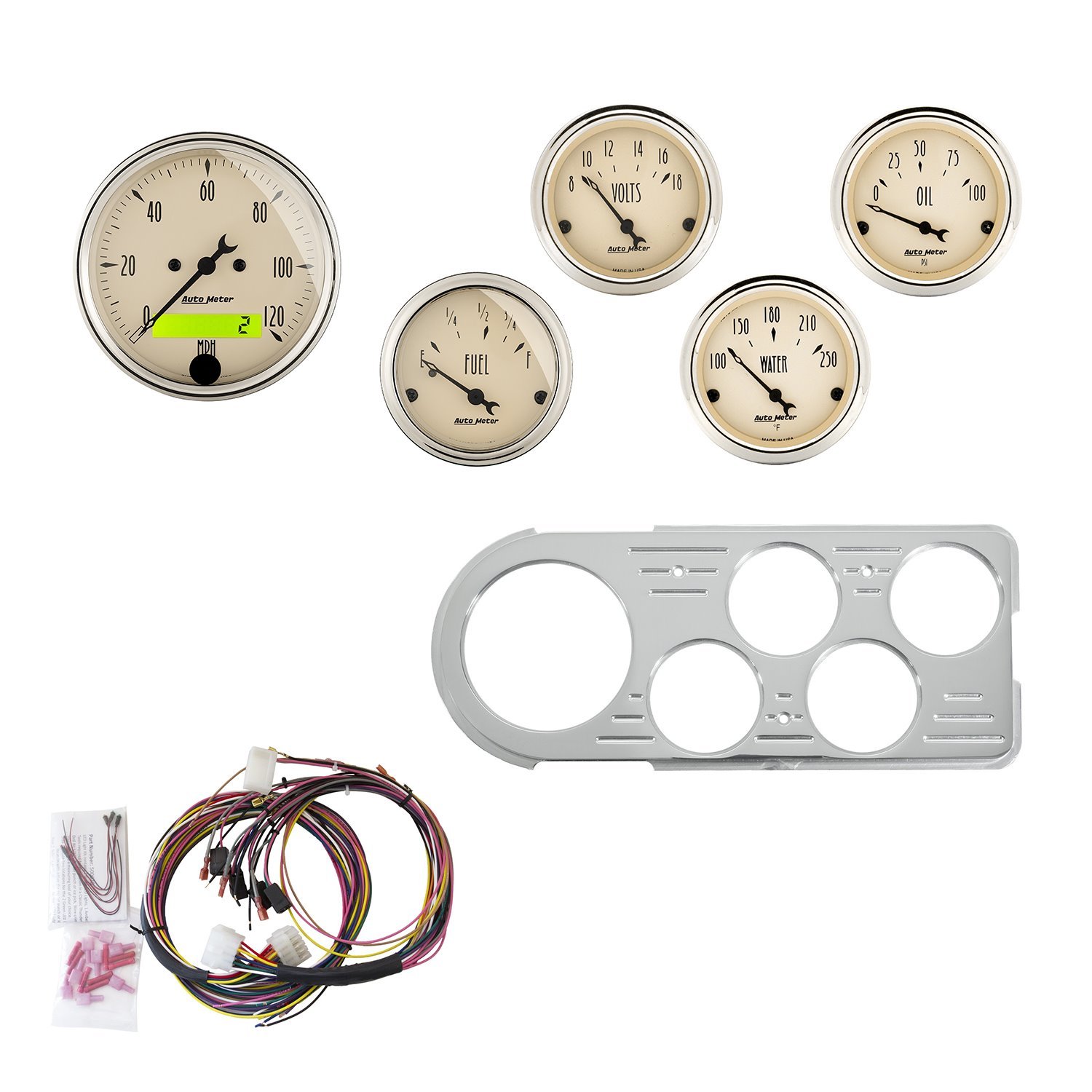 5-Gauge Direct-Fit Dash Kit 1948-1950 Ford Truck -