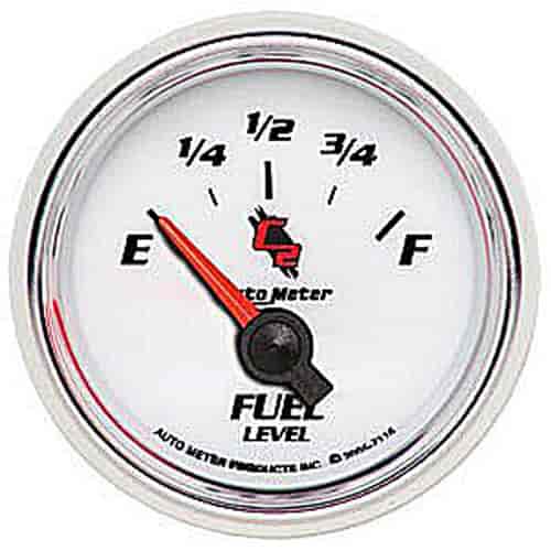 C2 Fuel Level Gauge 2-1/16" Electrical (Short Sweep)