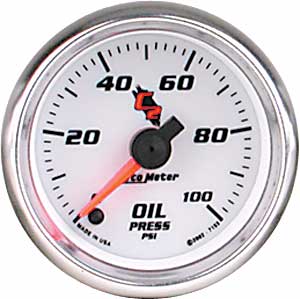 C2 Oil Pressure Gauge 2-1/16" Electrical (Full Sweep)