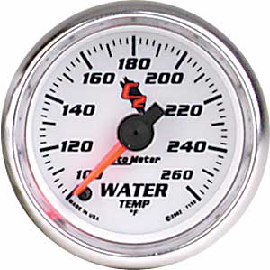 C2 Water Temperature Gauge 2-1/16" Electrical (Full Sweep)