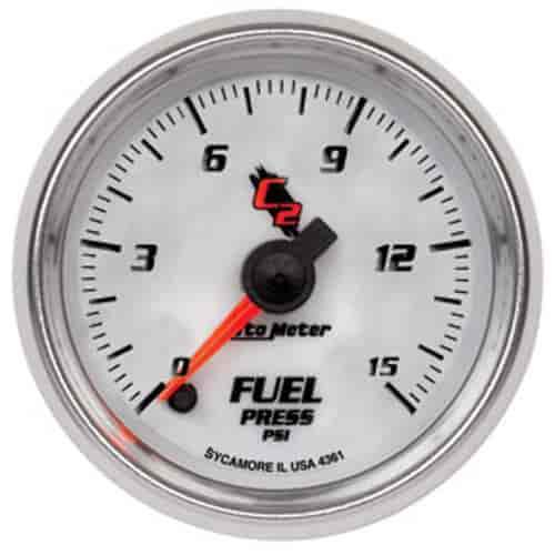 C2 Fuel Pressure Gauge 2-1/16" Electrical (Full Sweep)