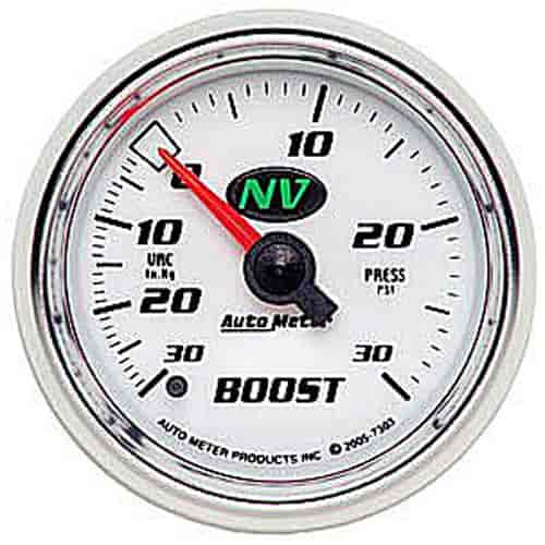 NV Vacuum/Boost Gauge 2-1/16", mechanical full sweep