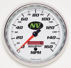 NV In-Dash Mount Speedometer 5" , electrical full sweep