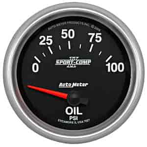 Sport-Comp II Oil Pressure Gauge 2-5/8" Electrical