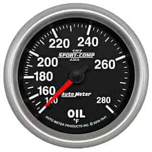 Sport-Comp II Oil Temperature Gauge 2-5/8" Mechanical (Full Sweep)
