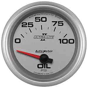 Ultra-Lite II Oil Pressure Gauge 0-100 psi