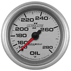Ultra-Lite II Oil Temperature Gauge 140°-280° F