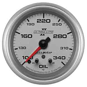 Ultra-Lite II Oil Temperature Gauge 100°-340° F