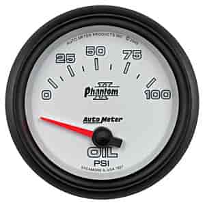 Phantom II Oil Pressure Gauge 2-5/8" Electrical