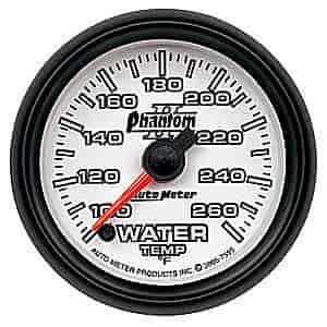 Phantom II Water Temperature Gauge 2-5/8" Electrical (Full Sweep)