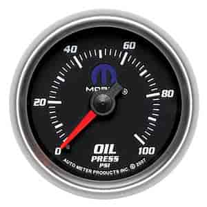 Officially Licensed Mopar Oil Pressure Gauge 2-1/16