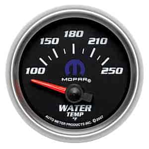 Officially Licensed Mopar Water Temperature Gauge 2-1/16" Electrical (Short Sweep)