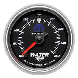 Officially Licensed Mopar Water Temperature Gauge 2-1/16" Electrical (Full Sweep)