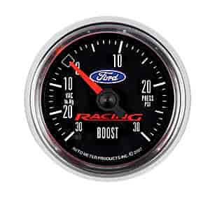 Officially Licensed Ford Vacuum/Boost Gauge 2-1/16" Electrical (Full Sweep)