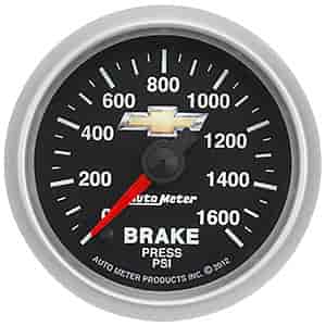 Bowtie Logo Brake Pressure Gauge
