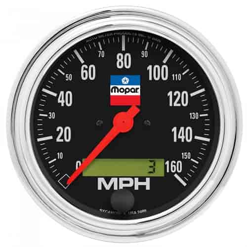 Officially-Licensed Mopar Classic Speedometer 3 3/8 in.