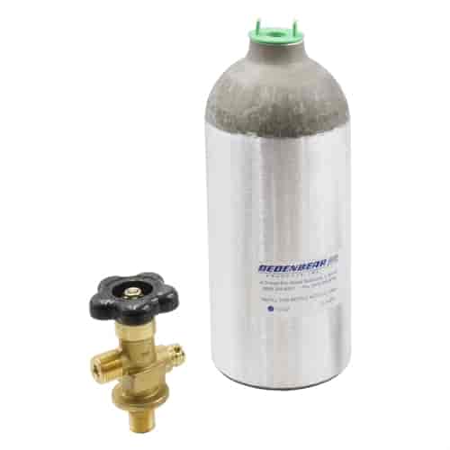 CO2 BOTTLE WITH VALVE 2.5 POUND CAPACITY