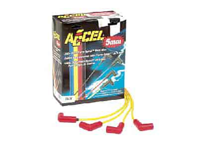 5mm 300+ Ferro-Spiral Race Plug Wires 90° Spark Plug Boots