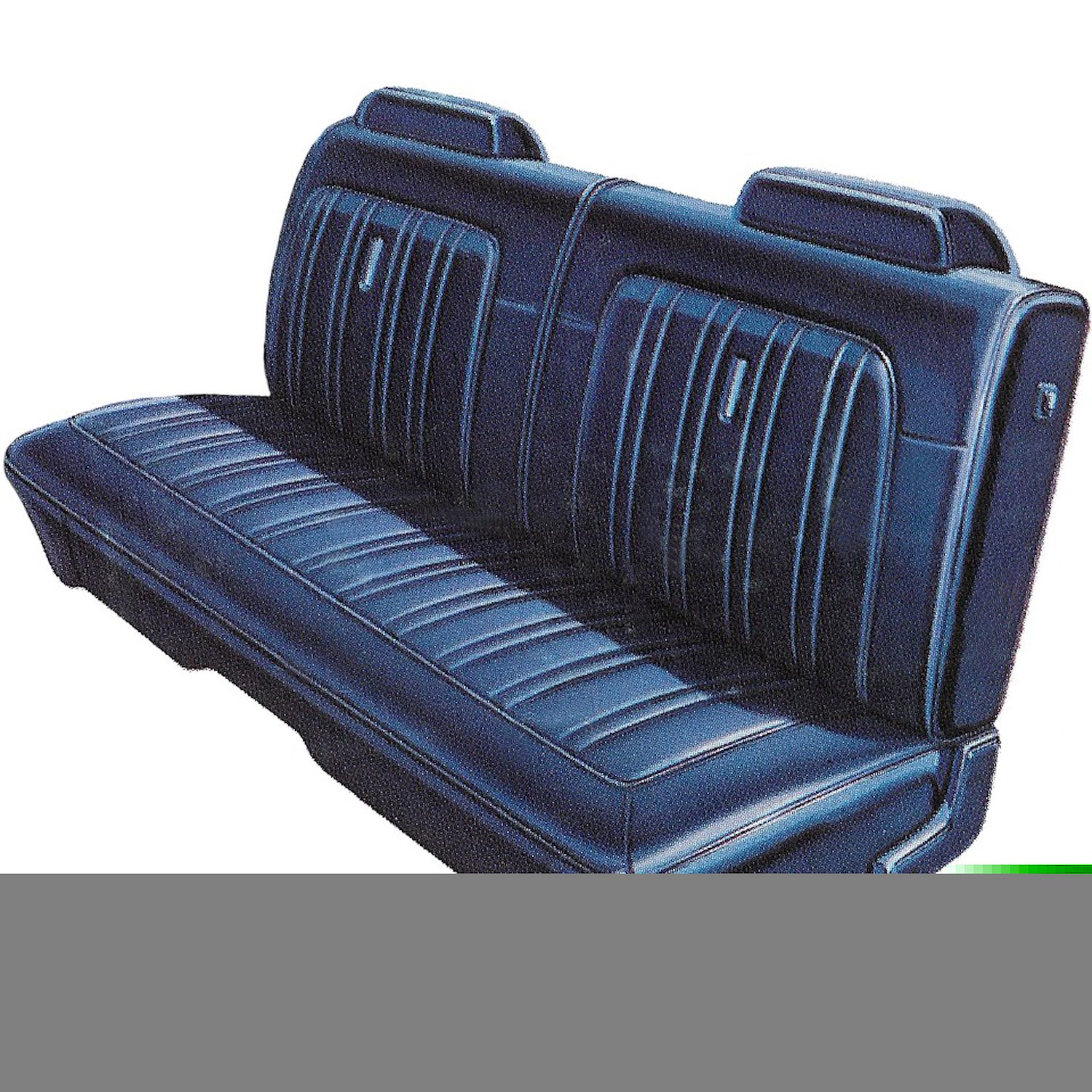AA74CX00020360 74 CHARGER FRONT SPLIT BENCH - LAGOON BLUE