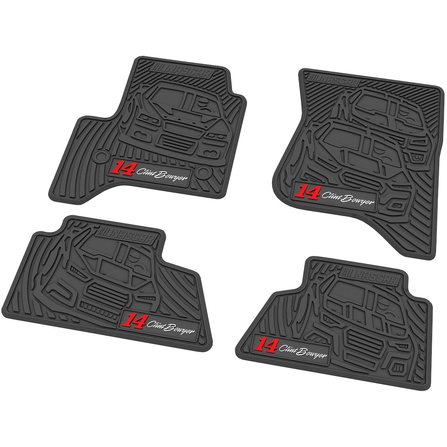 Flex Tread NASCAR Floor Mats 2015-2018 Chevy Silverado/GMC Sierra - Crew Cab