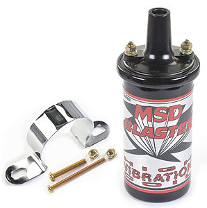 Black Blaster High-Vibration Coil & Bracket Kit Includes: Chrome Coil Bracket