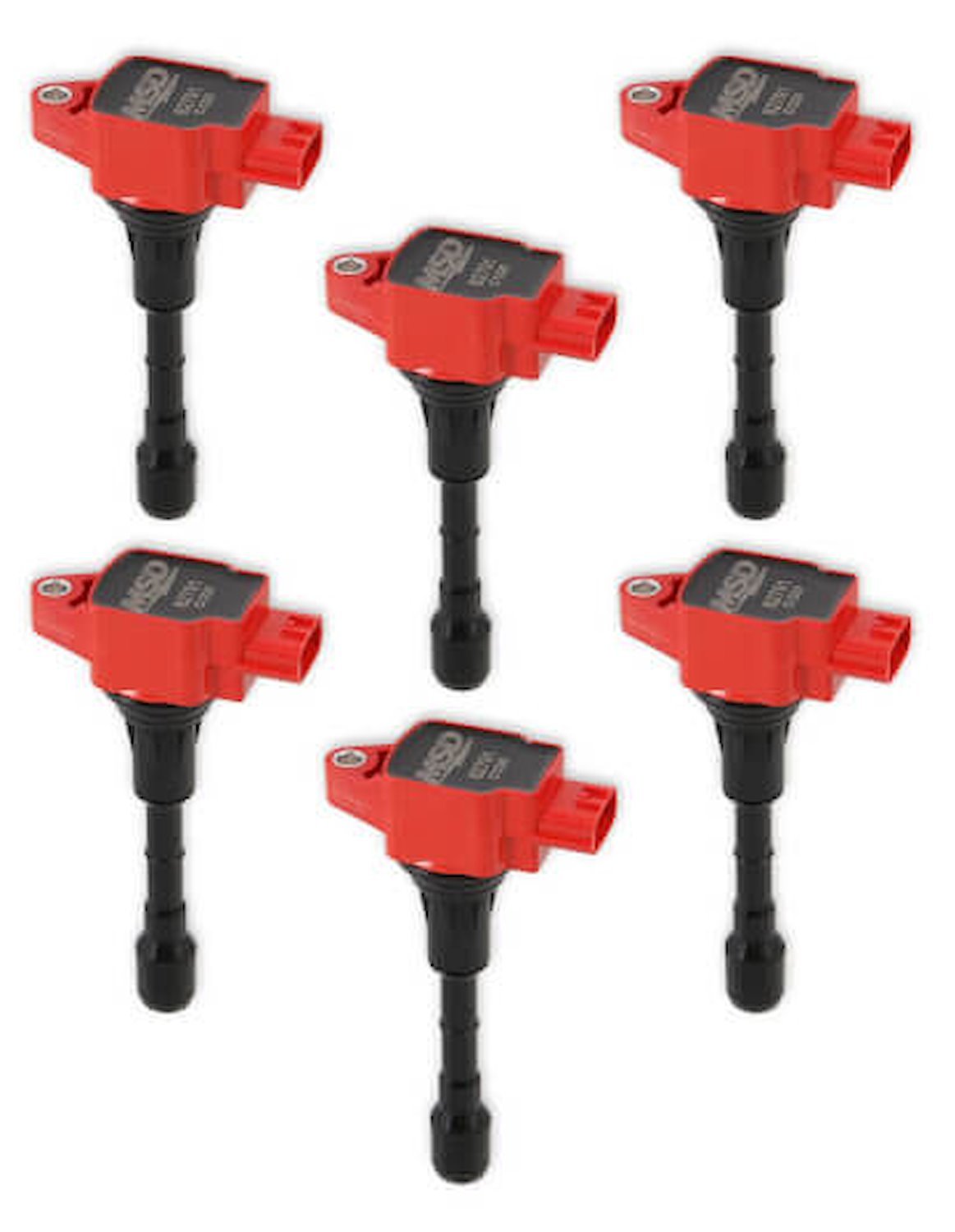 Blaster Series Ignition Coils Fits Select Nissan/Infiniti 3.5L Models, 2011-2012 Infiniti G25 2.5L, Red, Set of 6