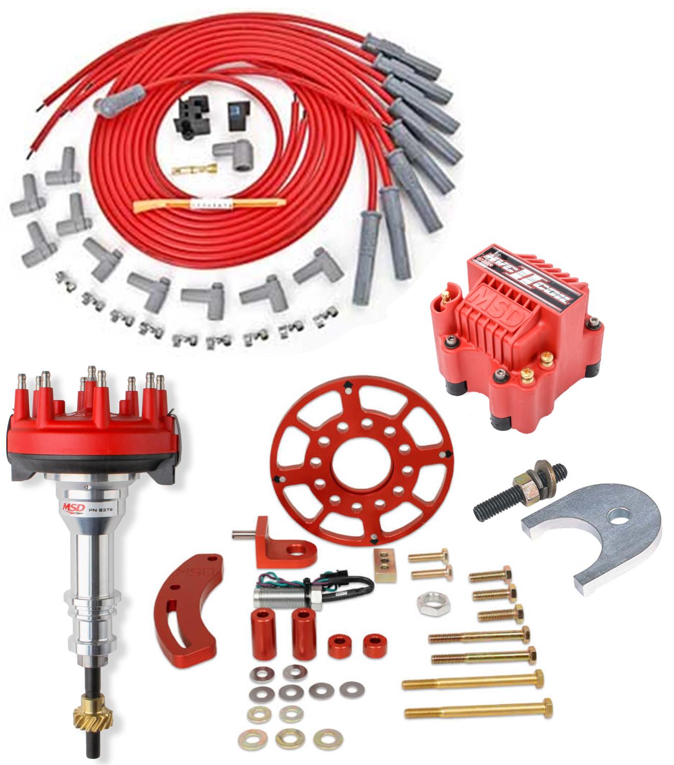 Crank Trigger Distributor Kit Ford 289-302 - Red Cap