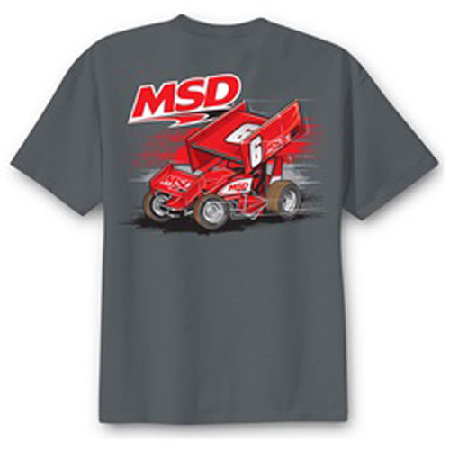 T-Shirt MSD Sprint Car Gray Medium