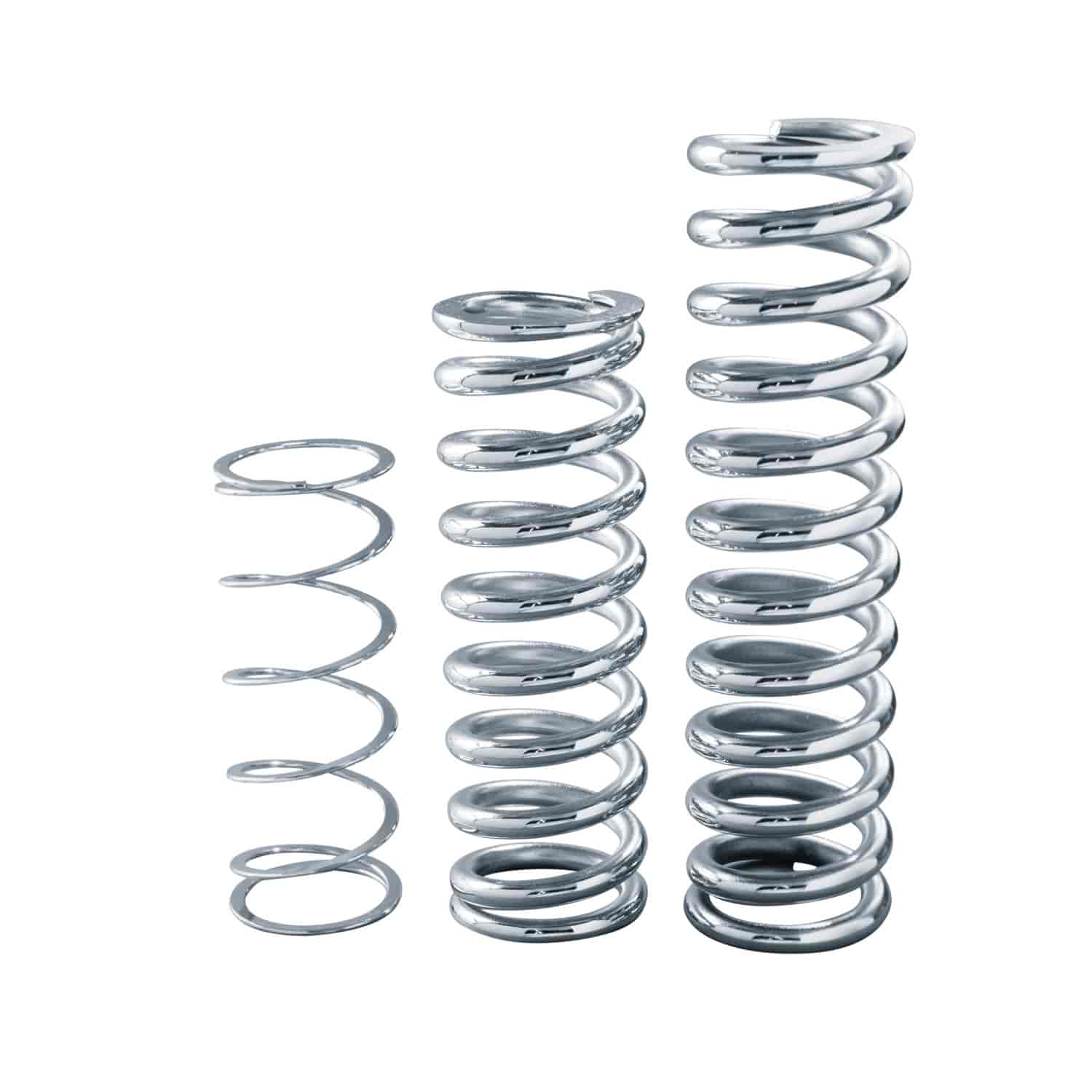 8" Polished Chrome Coil Spring Rate: 175 lbs