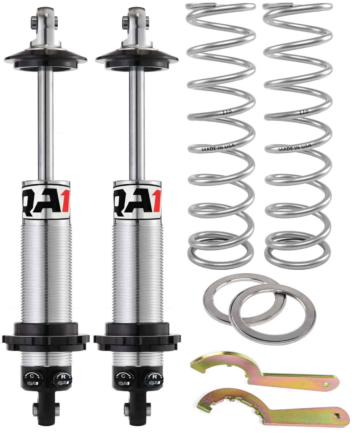 Double Adjustable Coil-Over Shock Kit with 12 in. Coil Springs, 110 lbs./in. Rate