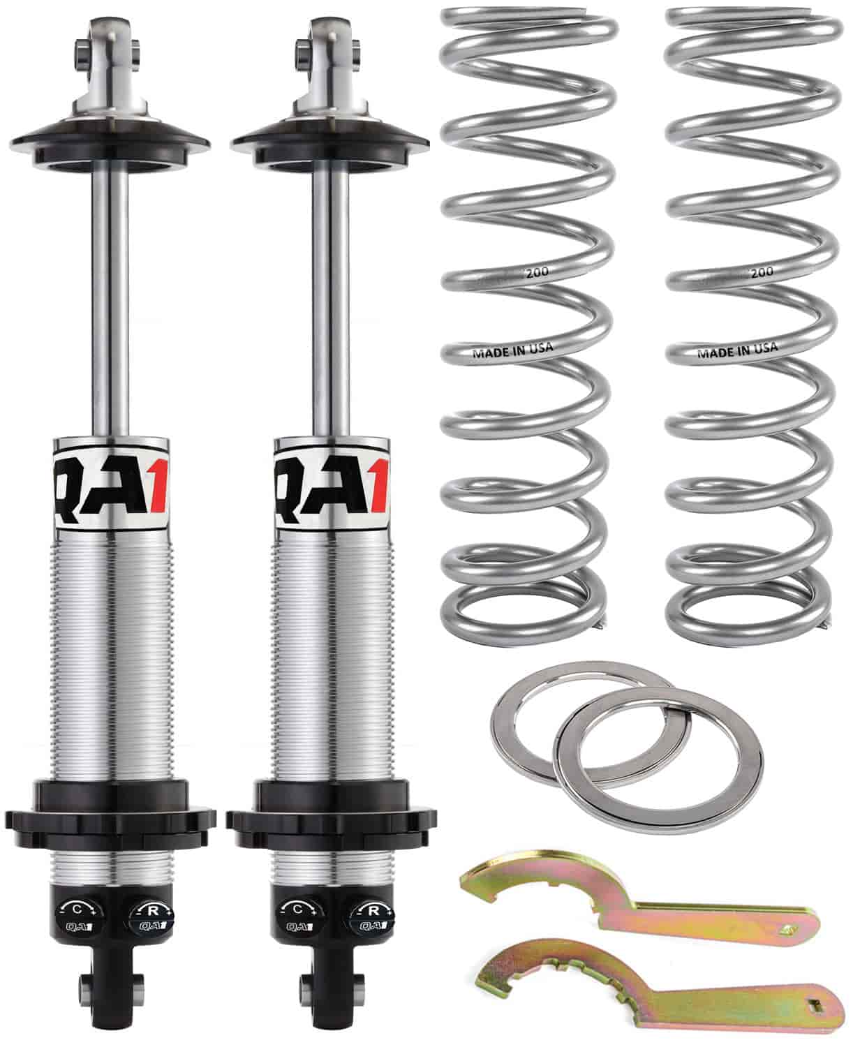 Double Adjustable Coil-Over Shock Kit with 12 in. Coil Springs, 200 lbs./in. Rate
