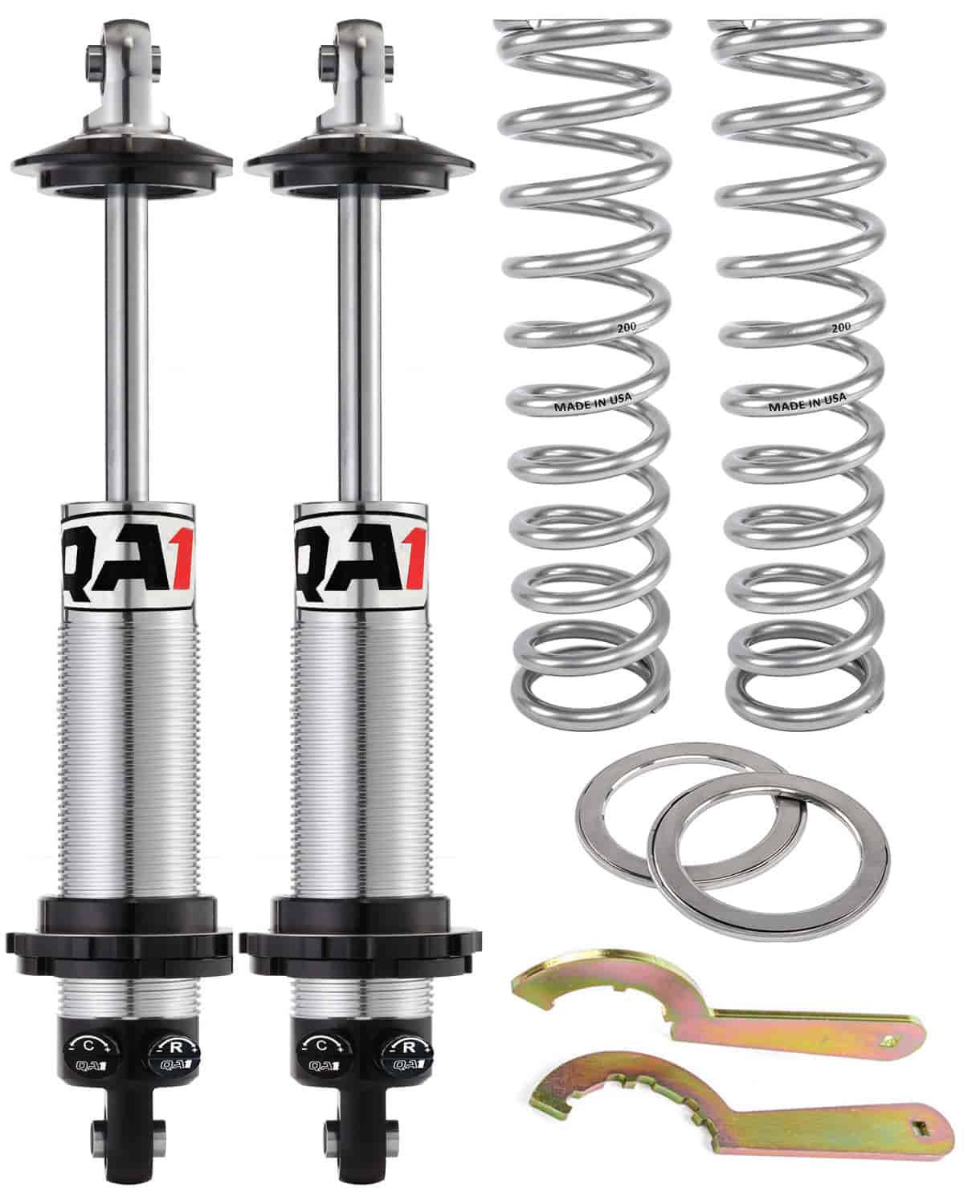 Double Adjustable Coil-Over Shock Kit with 14 in. Coil Springs, 200 lbs./in. Rate