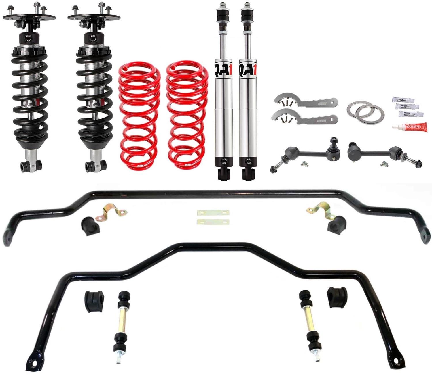 Pro Coil Coil-Over Handling Kit 2003-2011 Ford Crown Victoria, Ride Height: 0-2 in. Front Lowered, -3.500 in. Rear Lowered