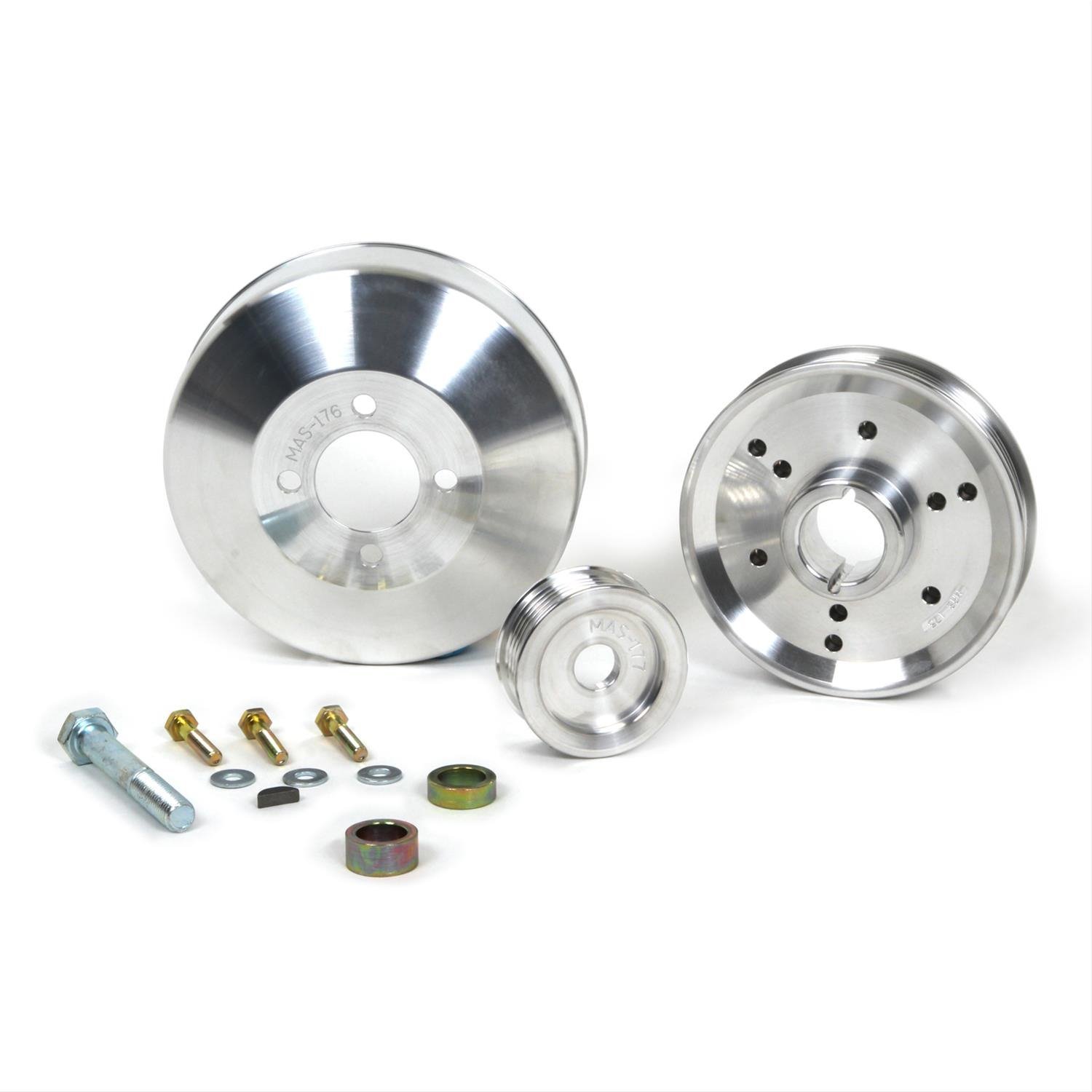 3-Piece Underdrive Pulley Kit 1996-01 Mustang GT/Cobra 4.6L