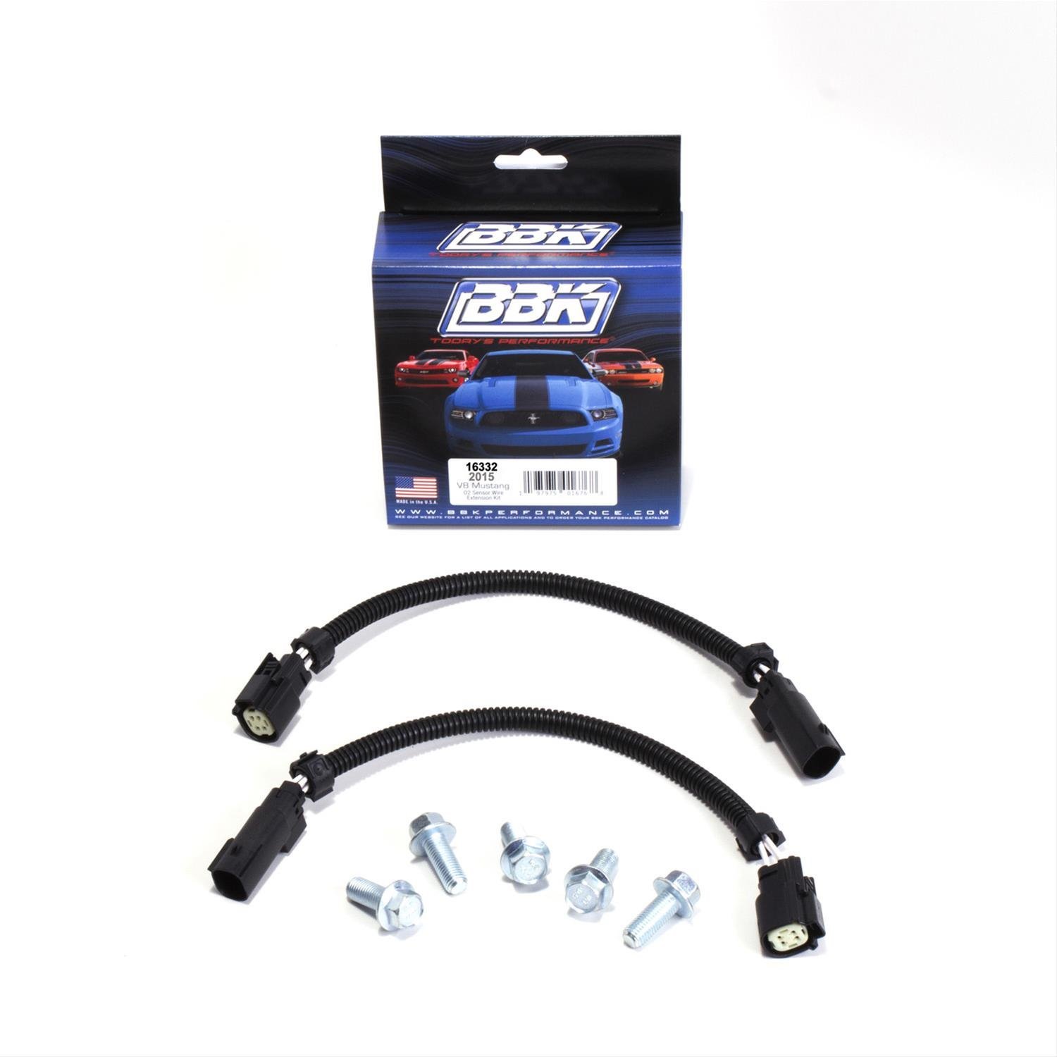 O2 Sensor Wire Harness Extension and Hardware Kit 2015-Up Ford Mustang GT 5.0L