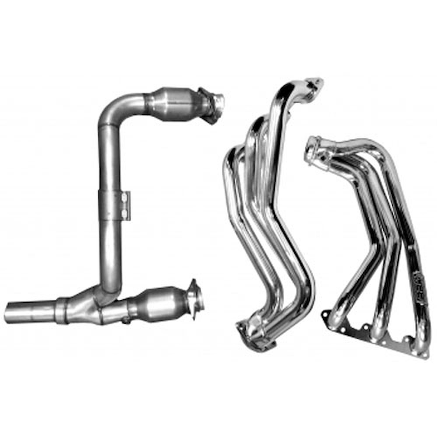 Long Tube Exhaust Headers & Y Pipe System 2007-11 Jeep Wrangler 3.8L V6