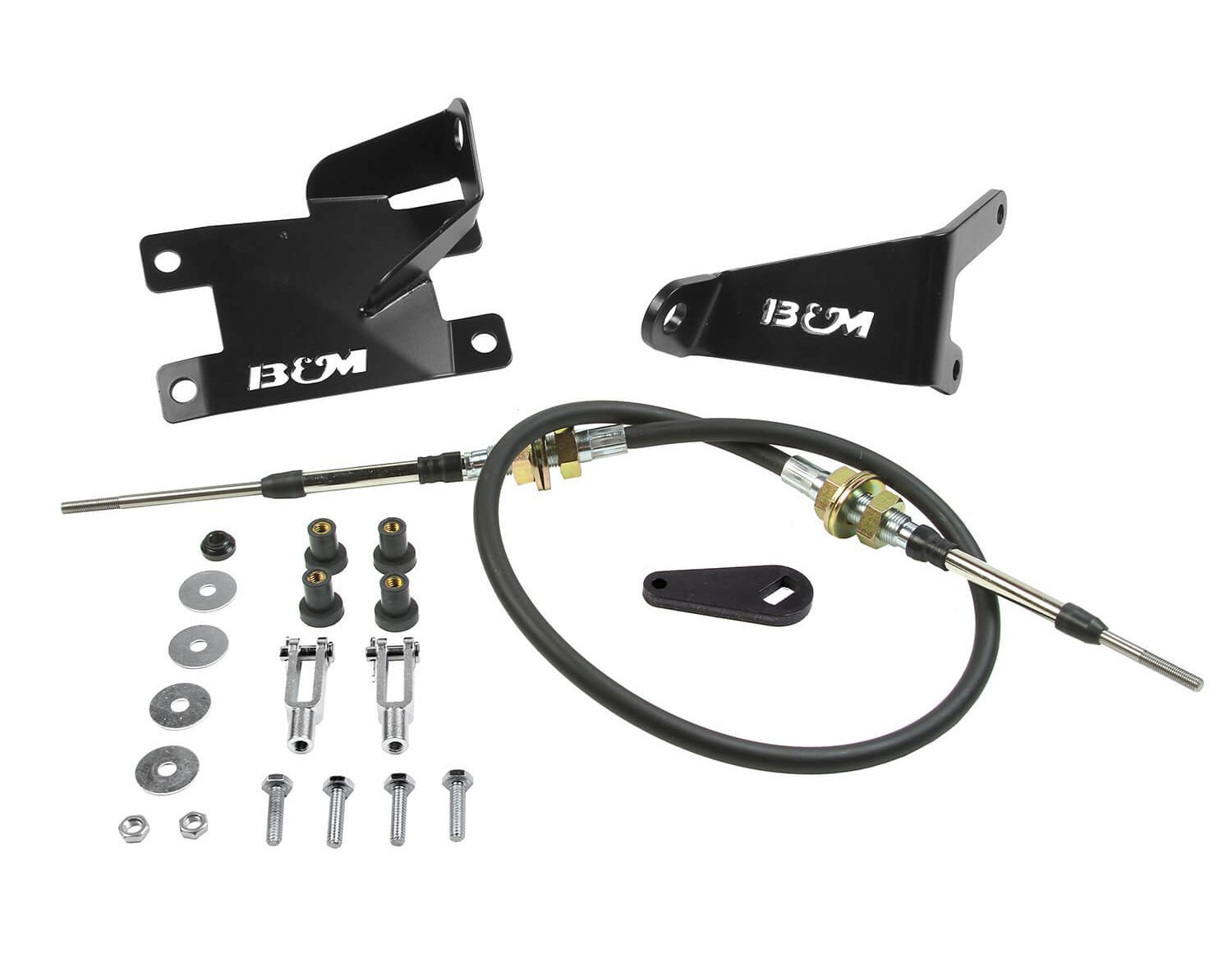 B&M 81184: Transfer Case Shift Cable Conversion Kit | 1984-2001 Jeep  Cherokee | 1986-1992 Jeep Comanche | 1997-2009 Jeep Wrangler | Heavy-Duty |  Sold as a Kit - JEGS