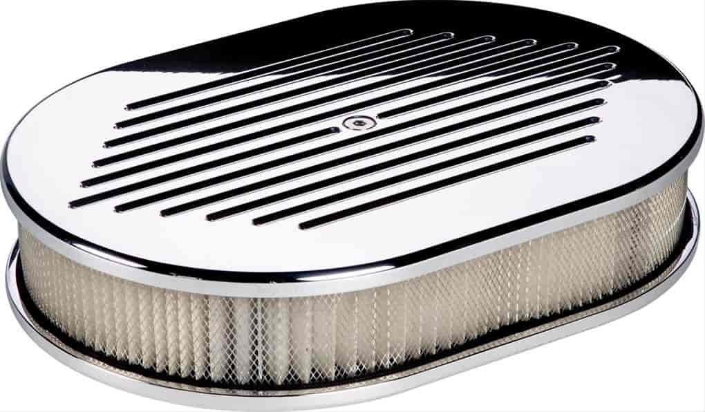 Oval Air Cleaner - Small Ball Milled