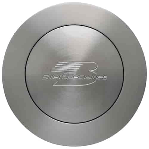 Large-Size Billet Horn Button Dome-Style, Brushed Finish