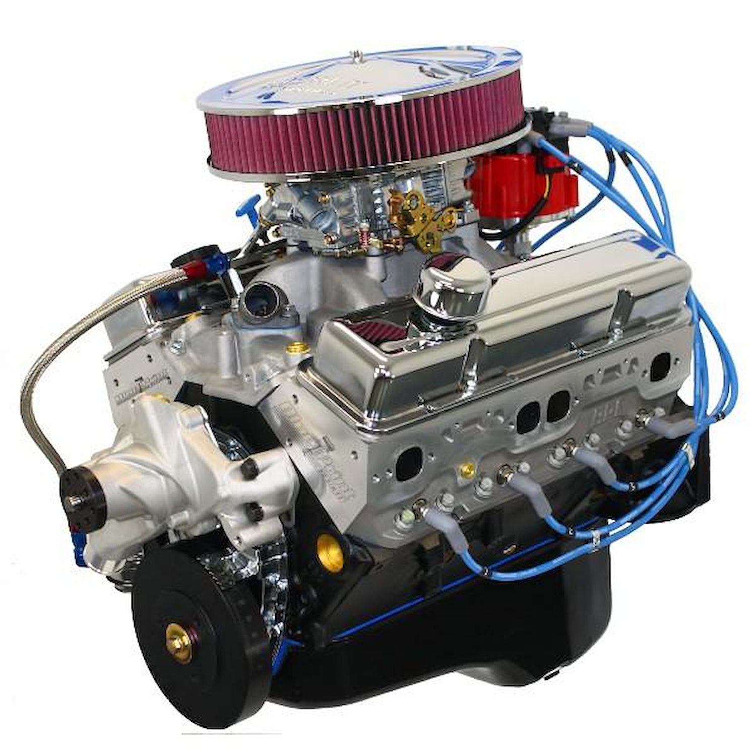 Small Block Chevy 383ci Deluxe Dressed Stroker Crate Engine, 436 HP / 443 ft.-lbs. TQ