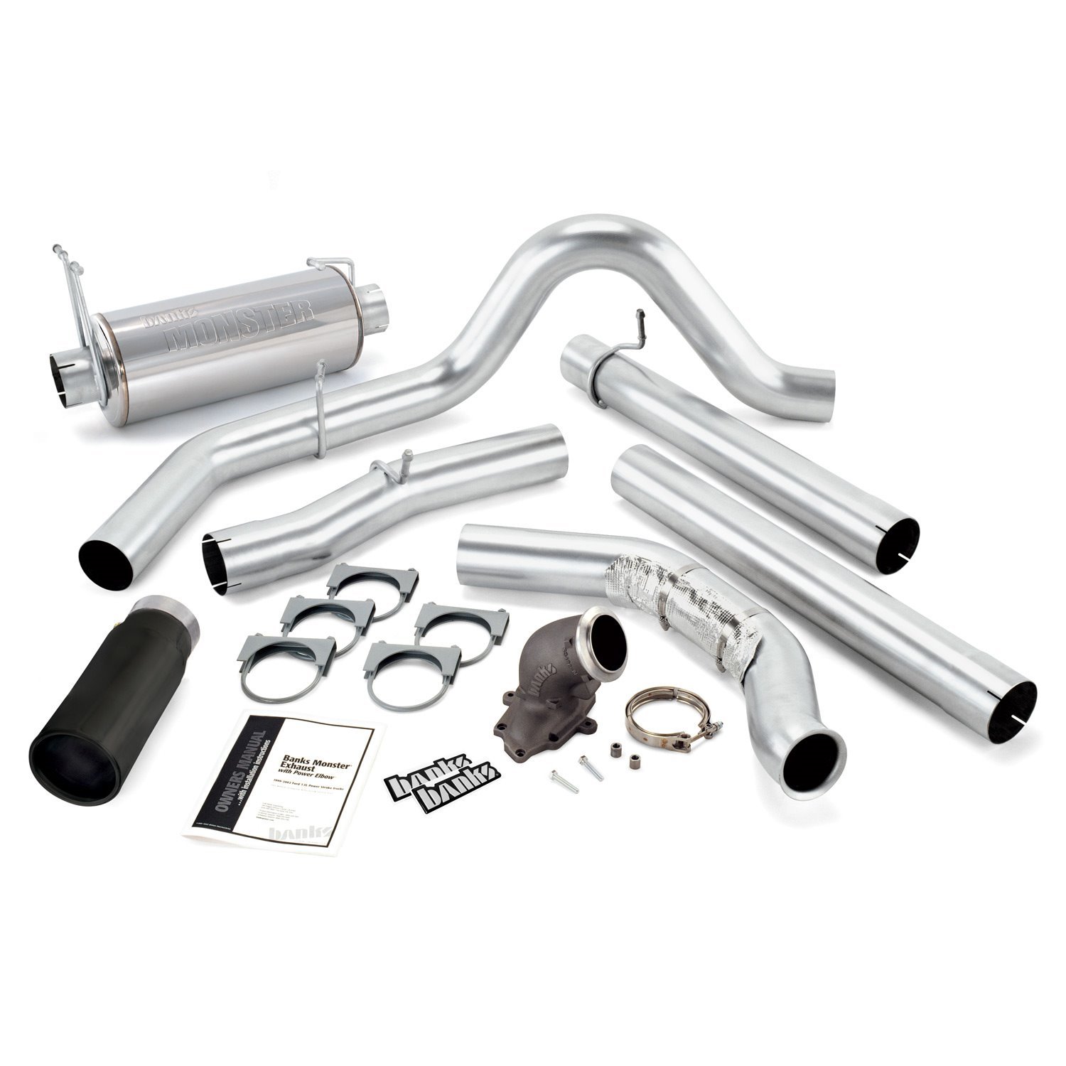 Monster Exhaust System with Power Elbow 2001-03 Ford F-250/F-350