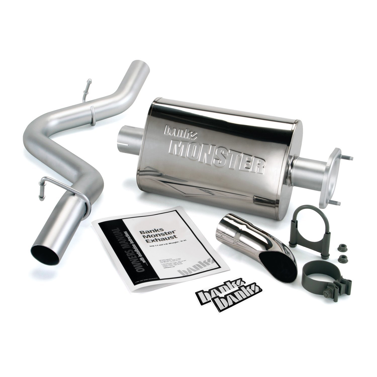 Monster Exhaust System 1991-95 Jeep Wrangler YJ