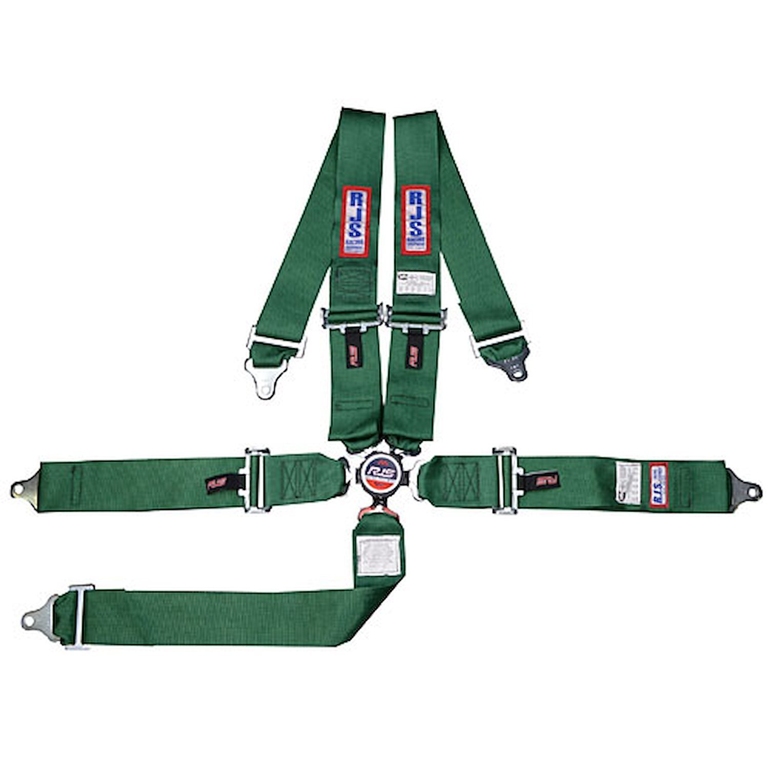 5-Point Cam-Lock Racing Harness Green
